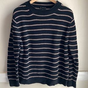 J. Crew Striped Rollneck sweater - L